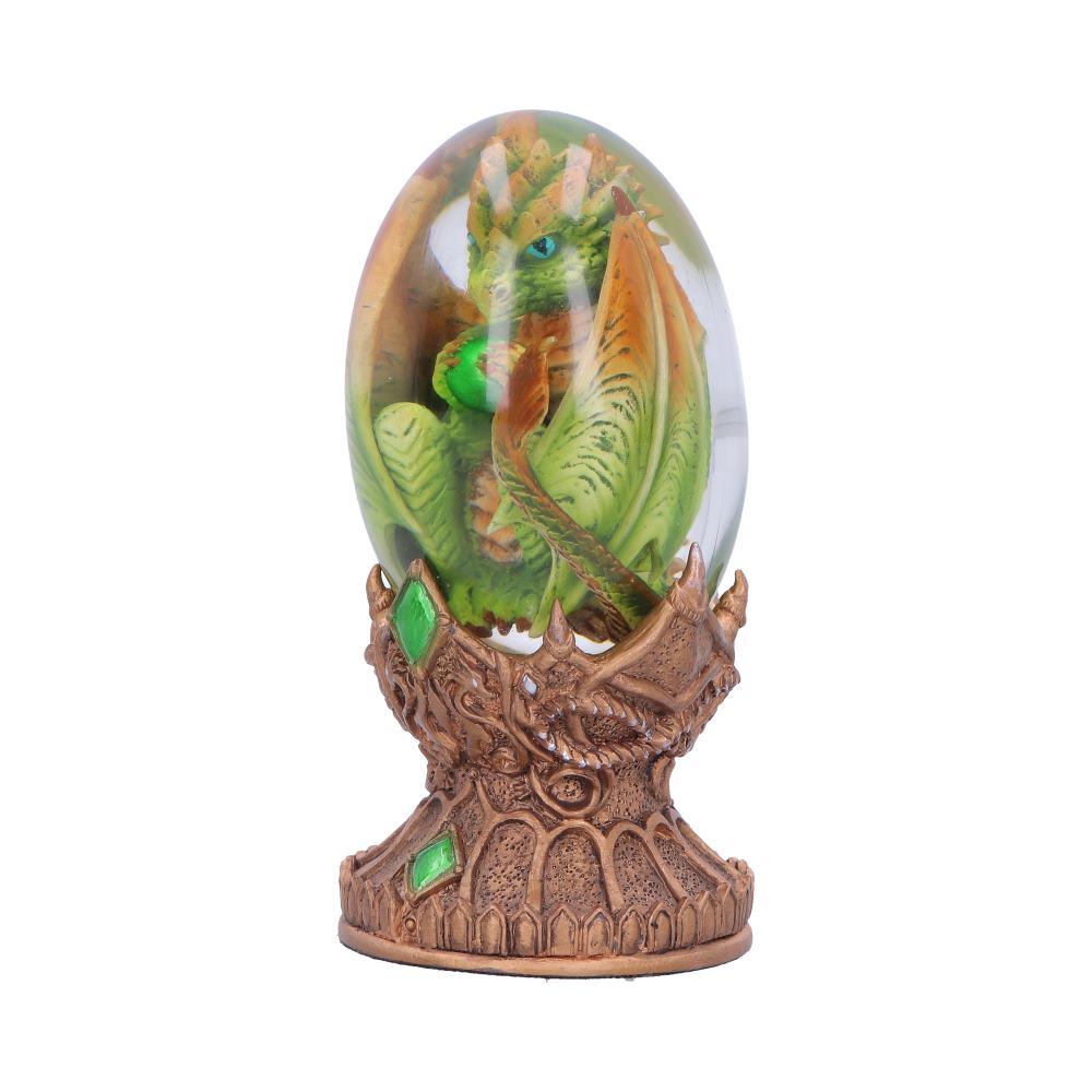 Side view of hand-painted Elemental Dragonlings Earth dragon figurine