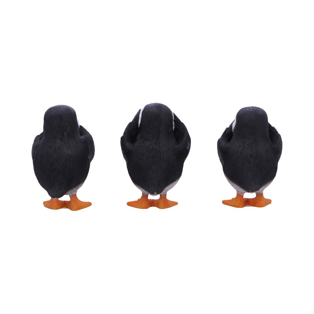 Three Wise Puffins 9cm