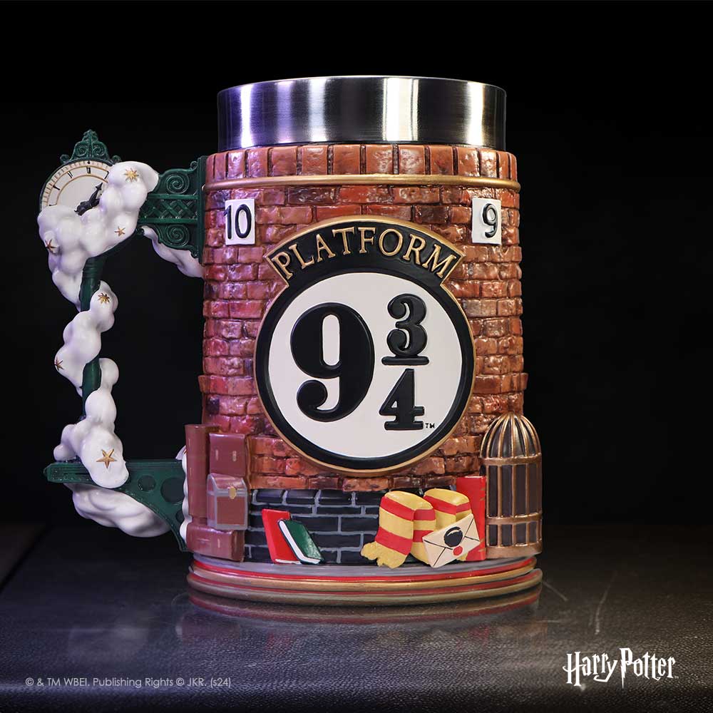 Harry Potter Wizarding World collectible tankard with stainless steel insert