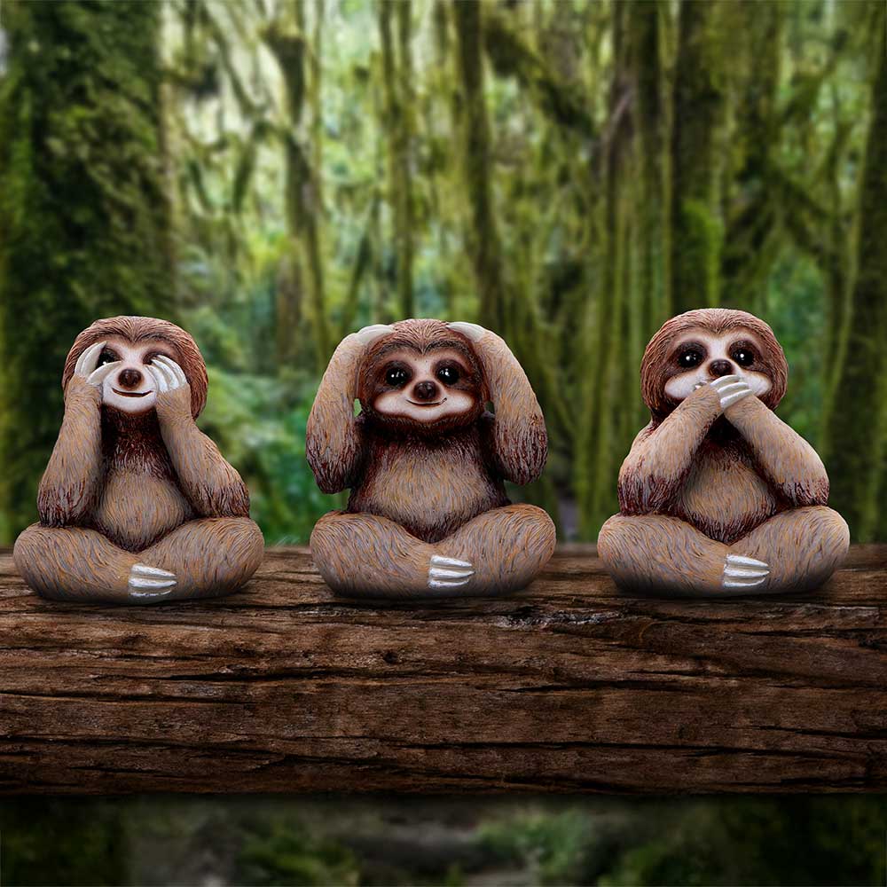 Three Wise Sloths