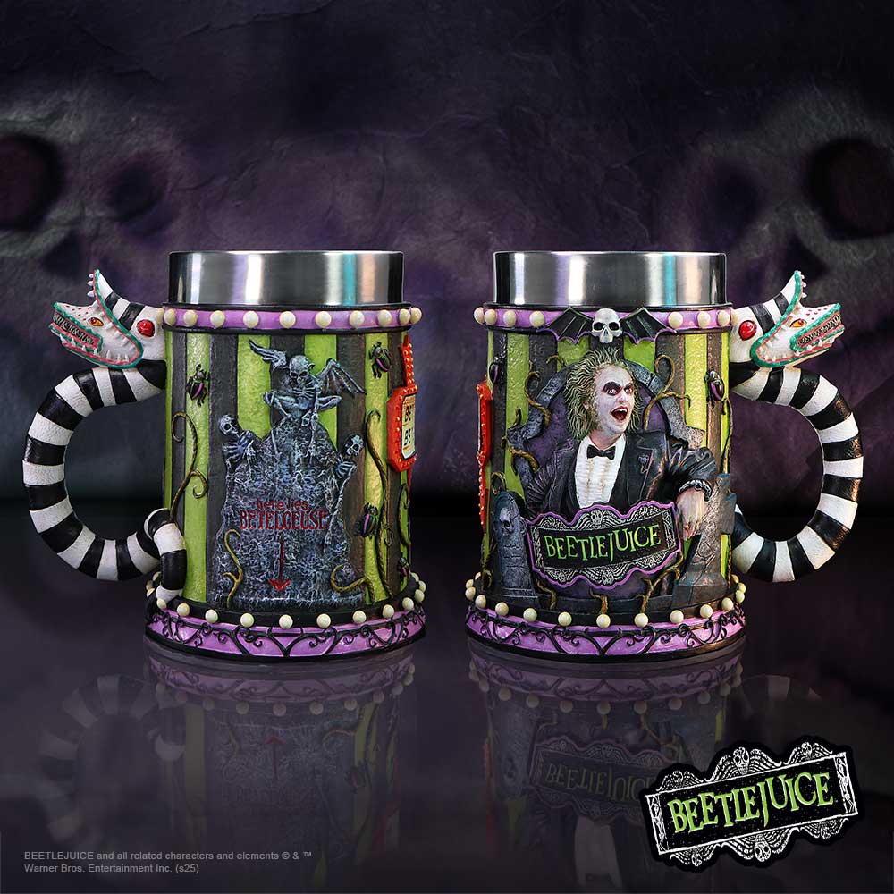Beetlejuice tankard with stainless steel insert