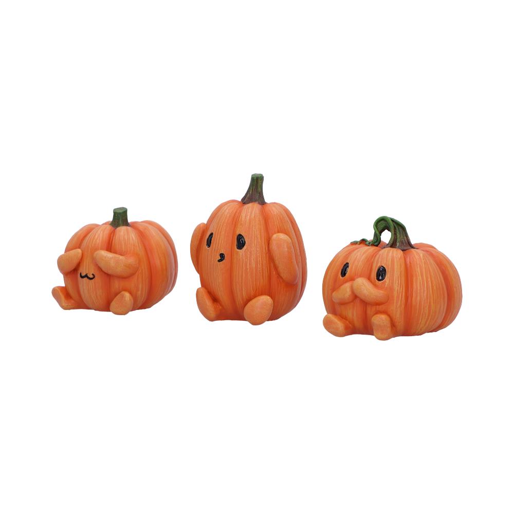 Three Wise Pumpkins 8cm