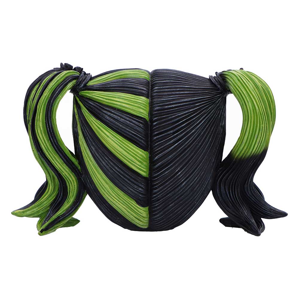 Black and green hair extensions