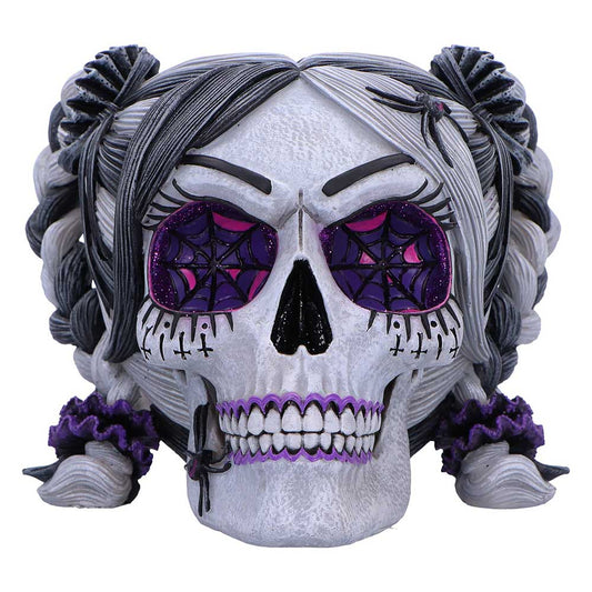 Drop Dead Gorgeous creepy and kooky gothic skull figurine