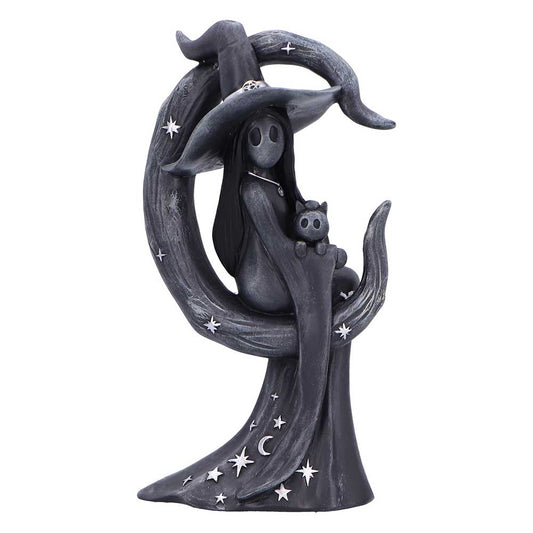 Little Souls Glow gothic figurine 13.4cm with moon and cat