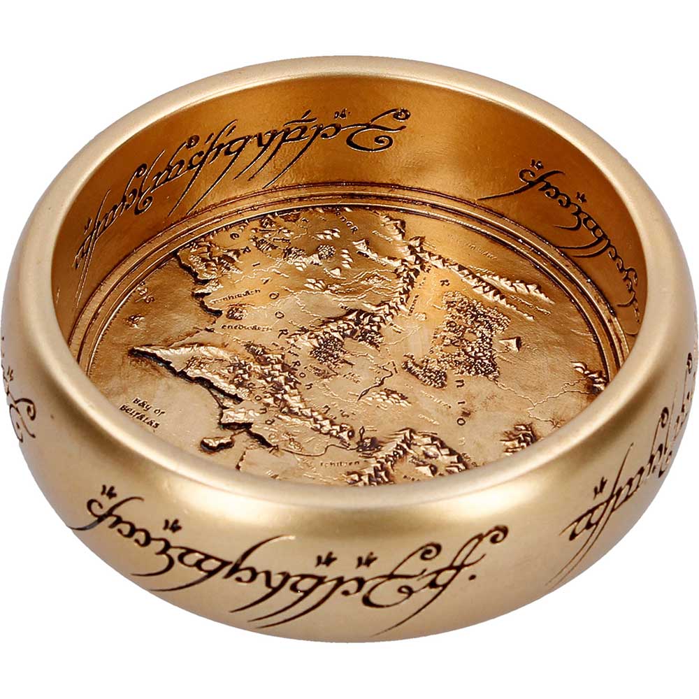 Lord of the Rings Mordor map keepsake resin trinket dish