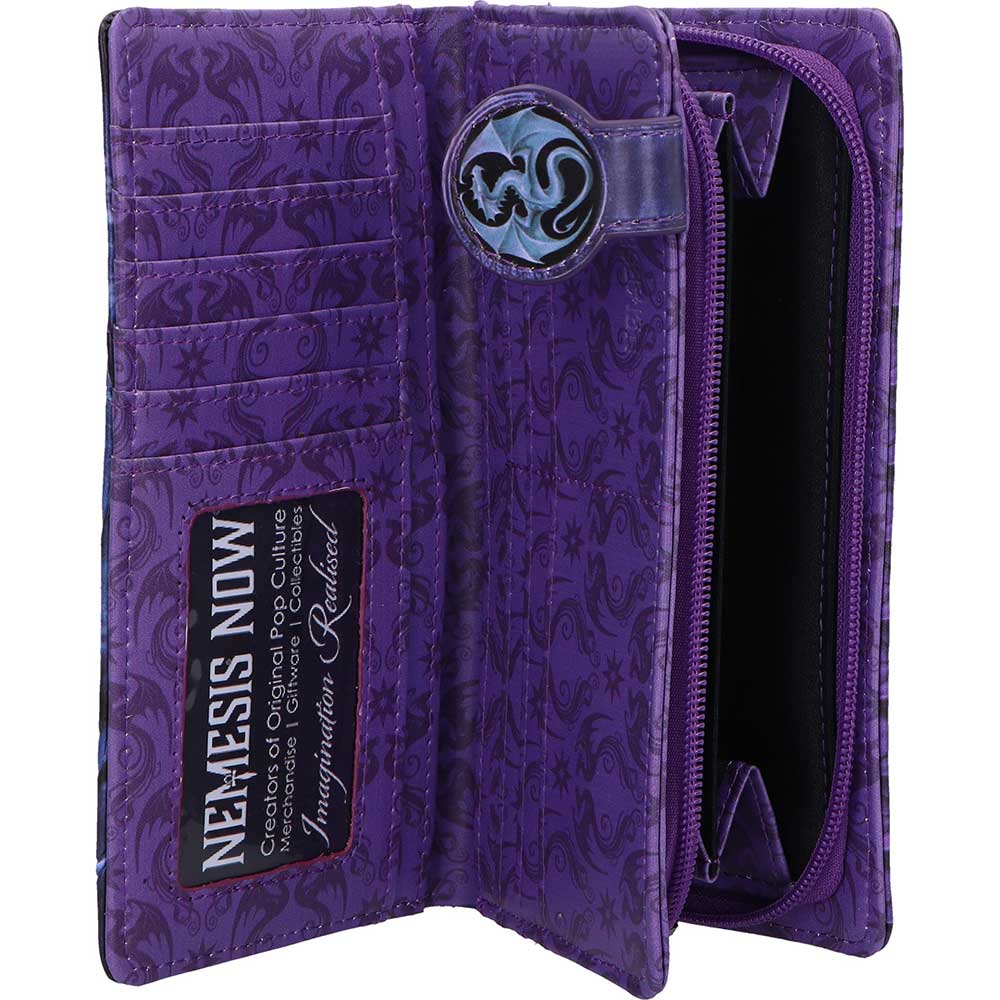 Mystical dragon purse purple interior