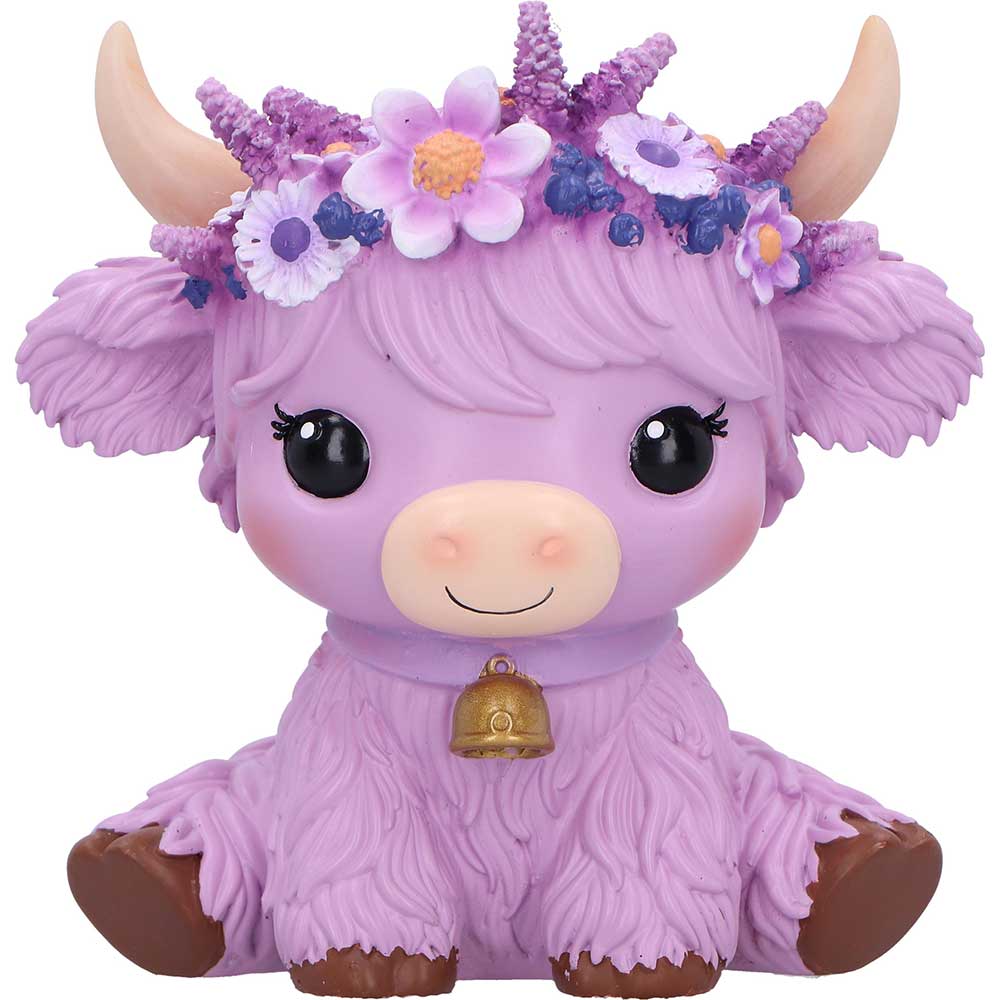 Quirky purple cow home decor