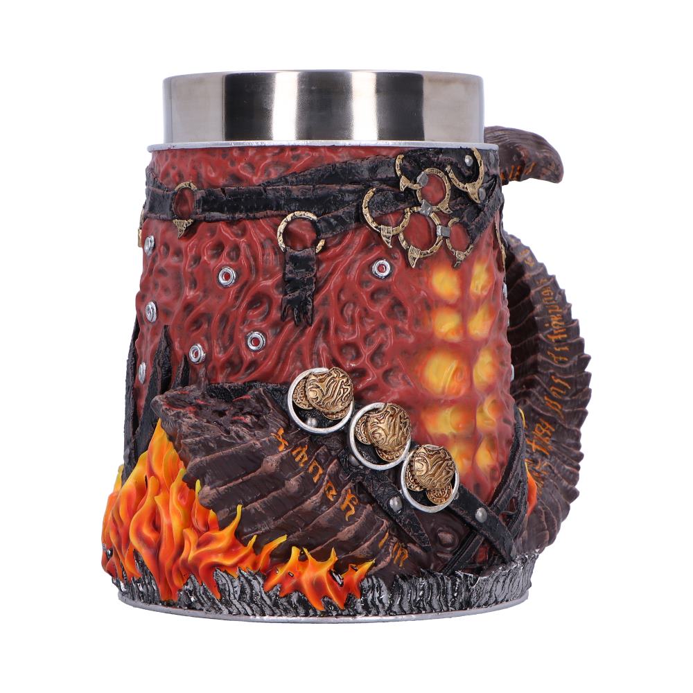 Baldur’s Gate fantasy tankard side view showing design