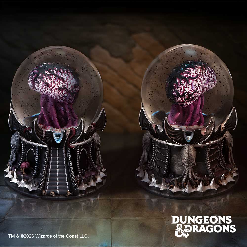 Dungeons & Dragons Elder Brain Snow Globe 15cm – Officially Licensed Gothic Collectible