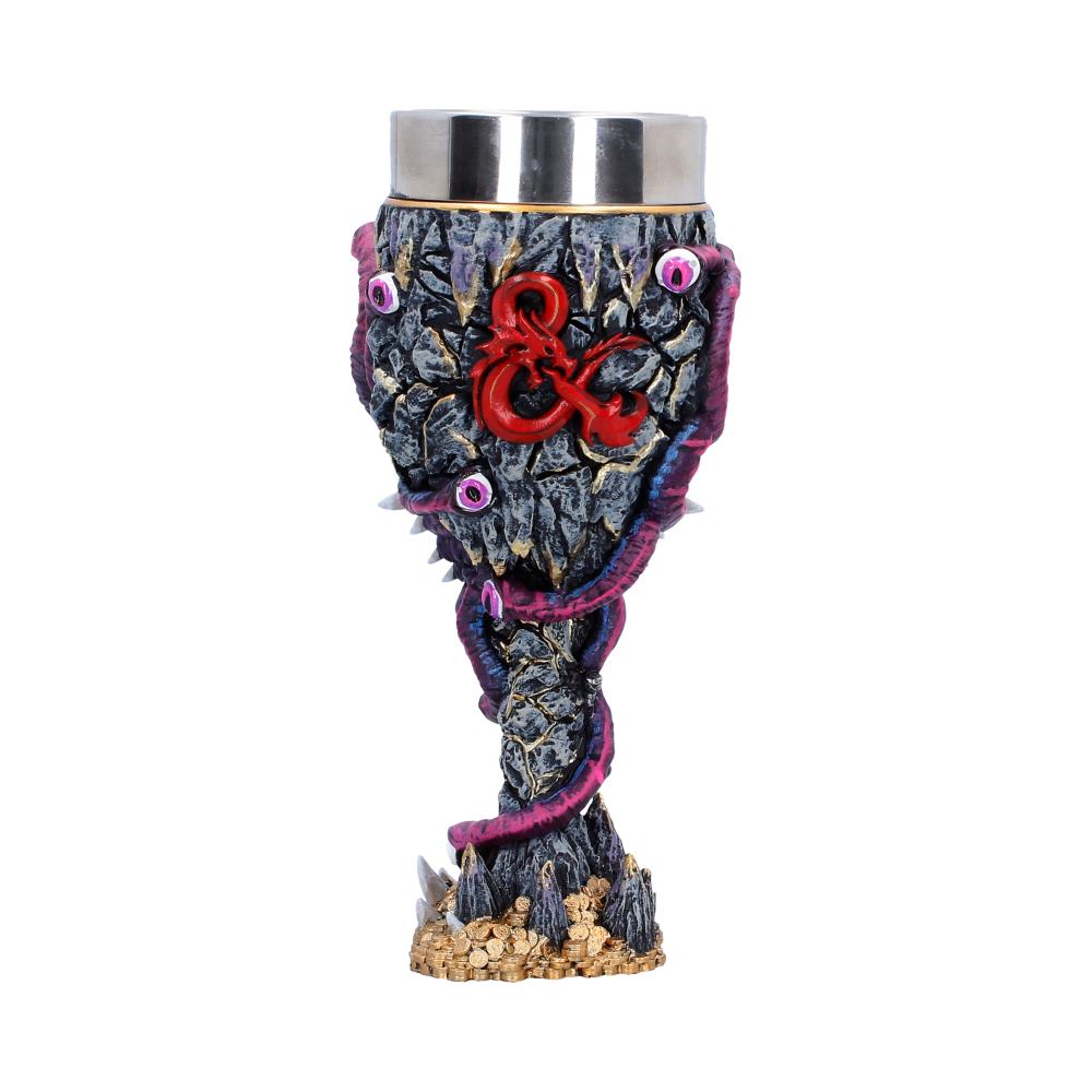 Back view of Dungeons & Dragons Beholder goblet showing detail
