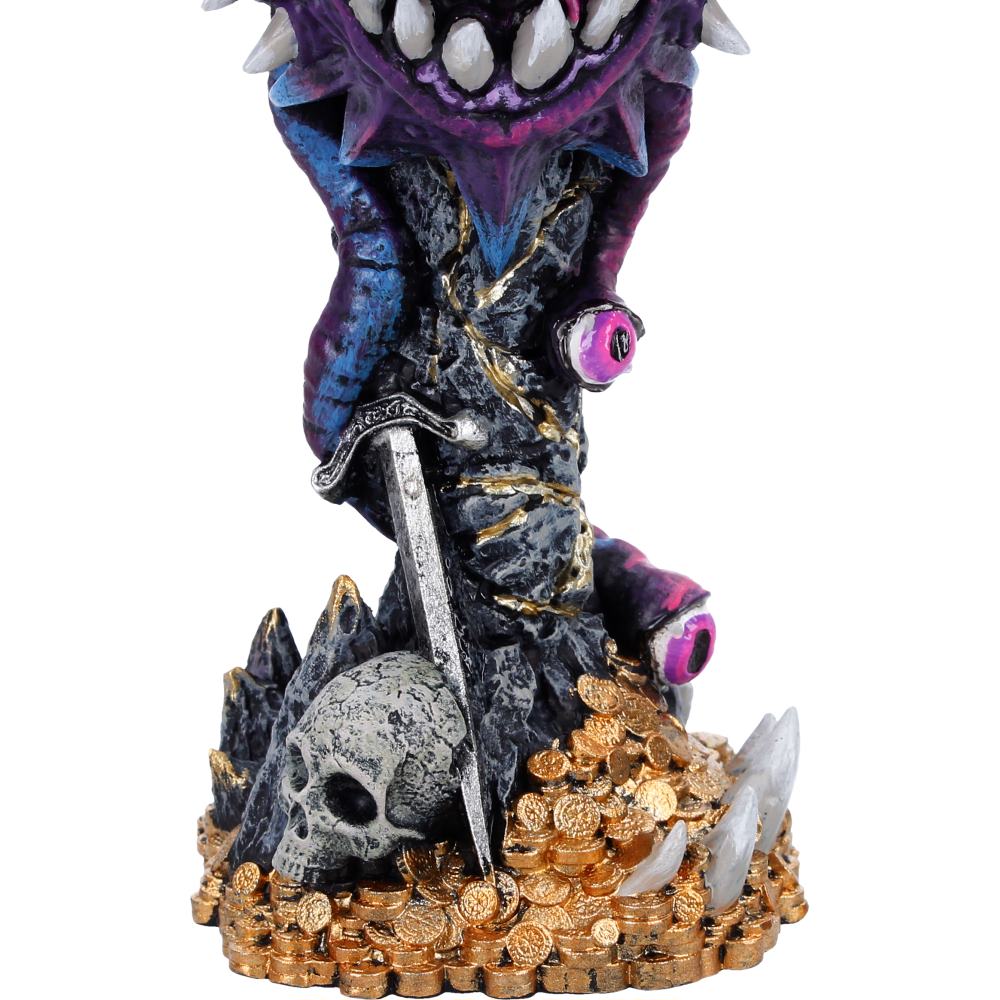 Close-up of Beholder monster sculpted detail