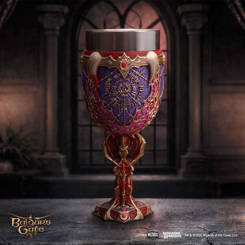 Elegant fantasy goblet for RPG fans and collectors