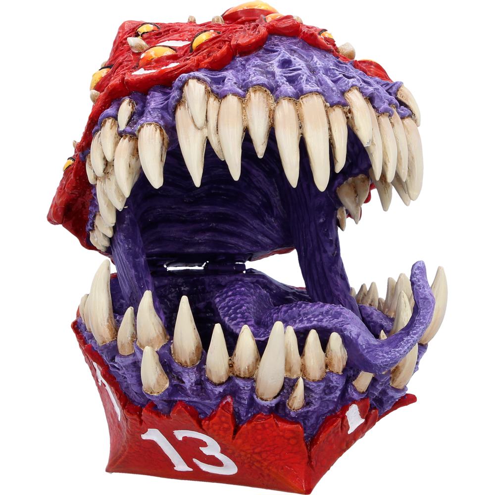 Inner detail of D20 Mimic Box with fangs