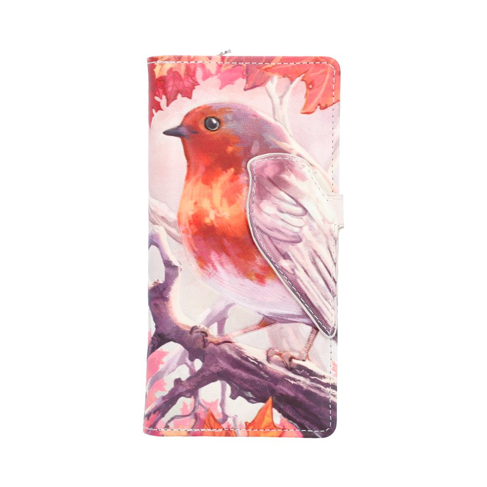 When Robins Appear Embossed Purse 18.7cm by Nemesis Now