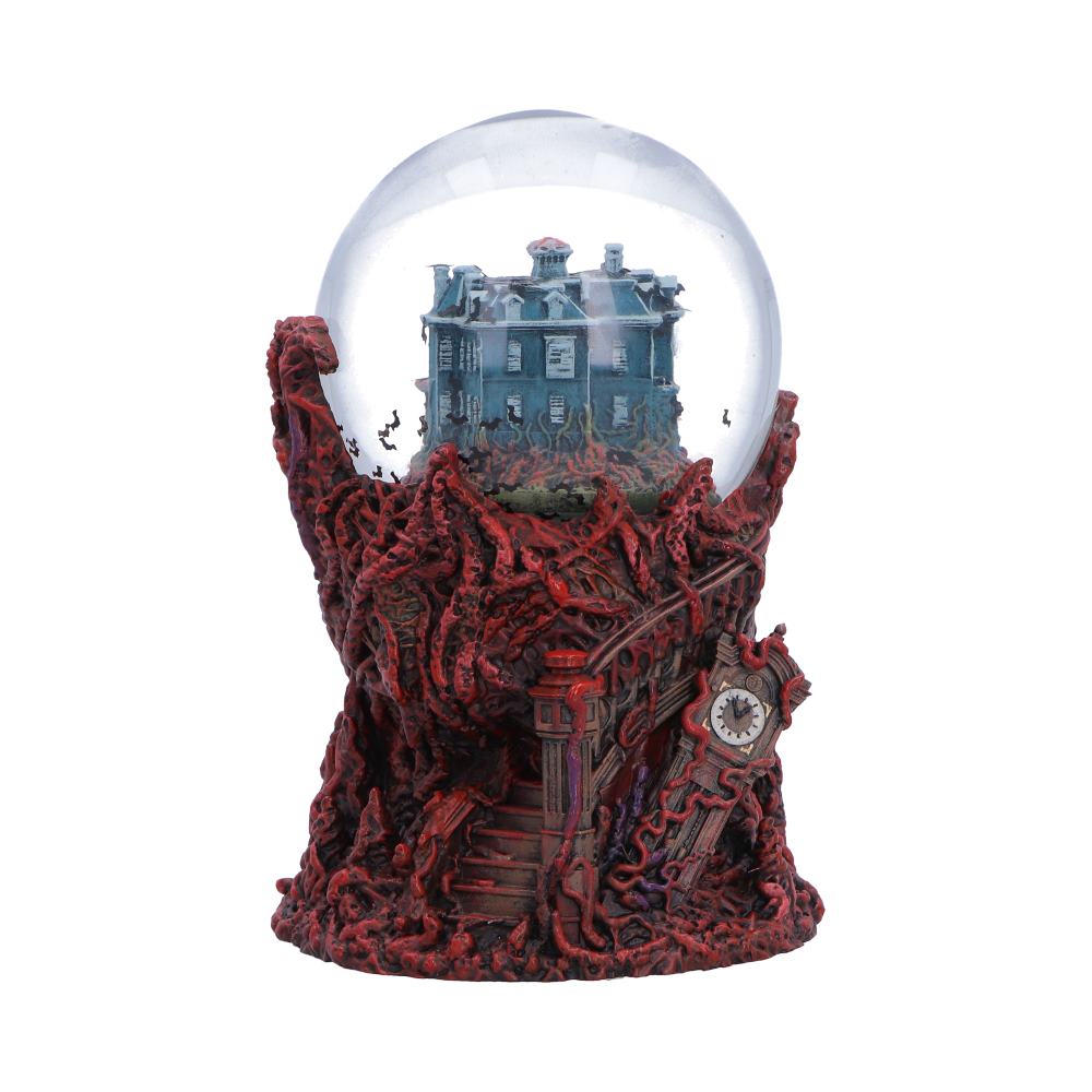 Back view of Stranger Things Vecna snow globe showing detailed base