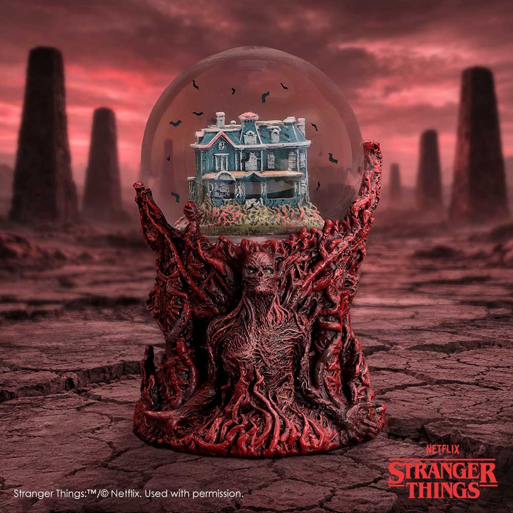 Animated bat feature on Stranger Things snow globe