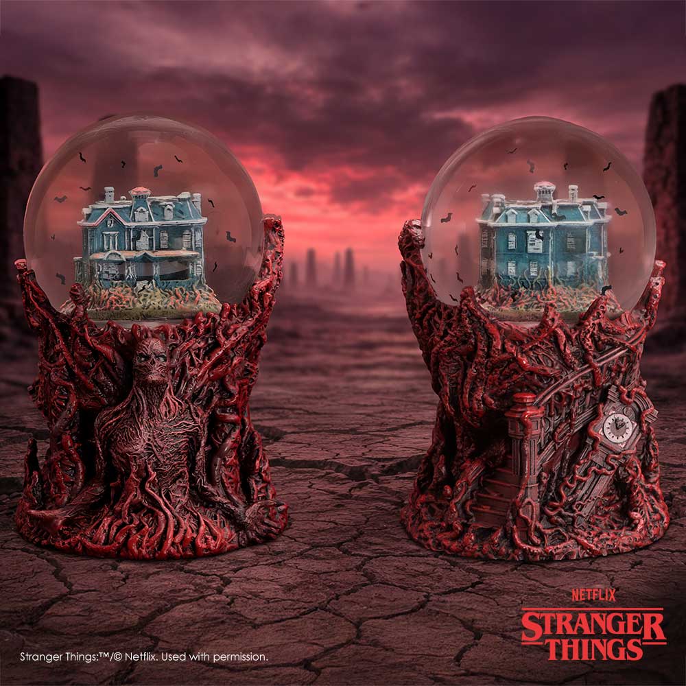 Stranger Things Vecna snow globe full display