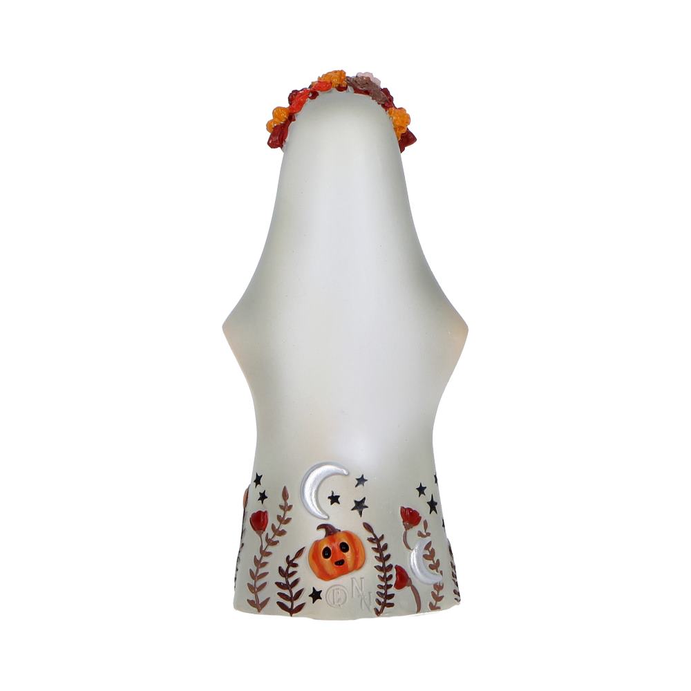Rear view of Smooth hand-painted finish on Florence Nemesis Now Boo-Who? ghost figurine