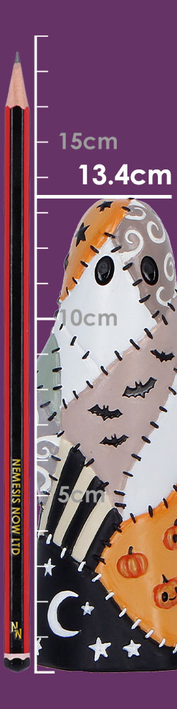 Boo-Who? Patch showing night sky and Halloween-inspired patterns full size detail