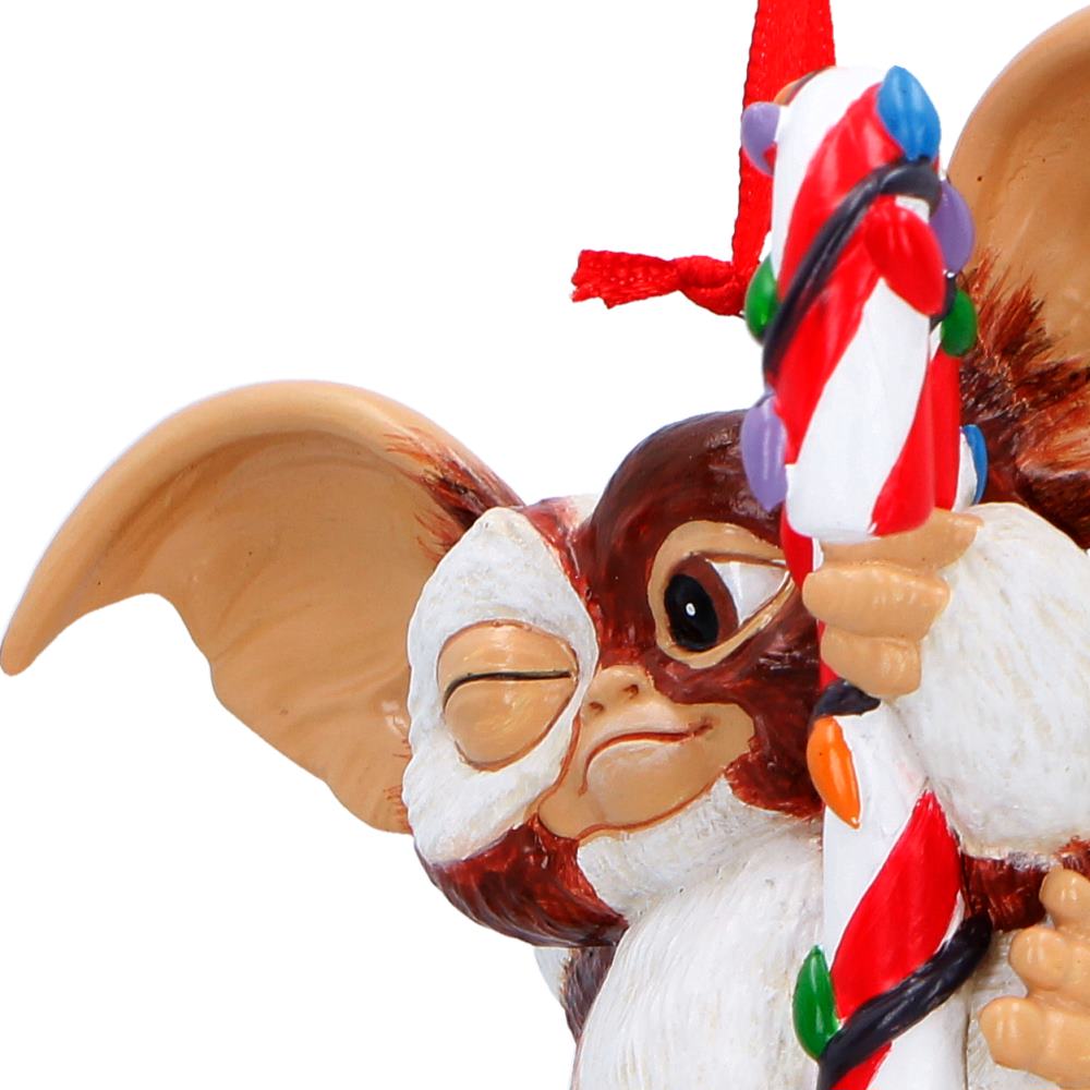 Official Gremlins Gizmo Festive Candy Cane Hanging Ornament 10.5cmt