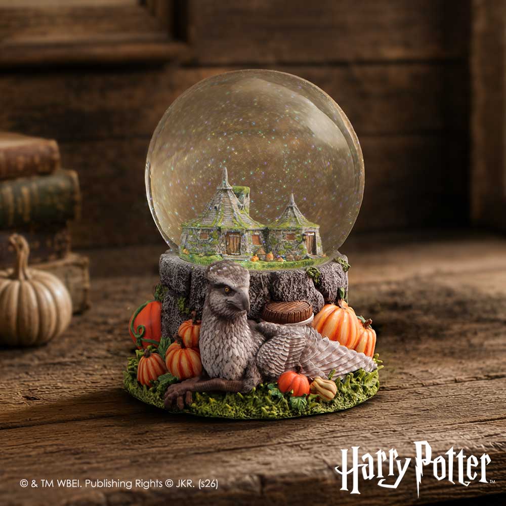 Harry Potter Hagrid’s Hut Snow Globe displayed as magical Wizarding World home décor