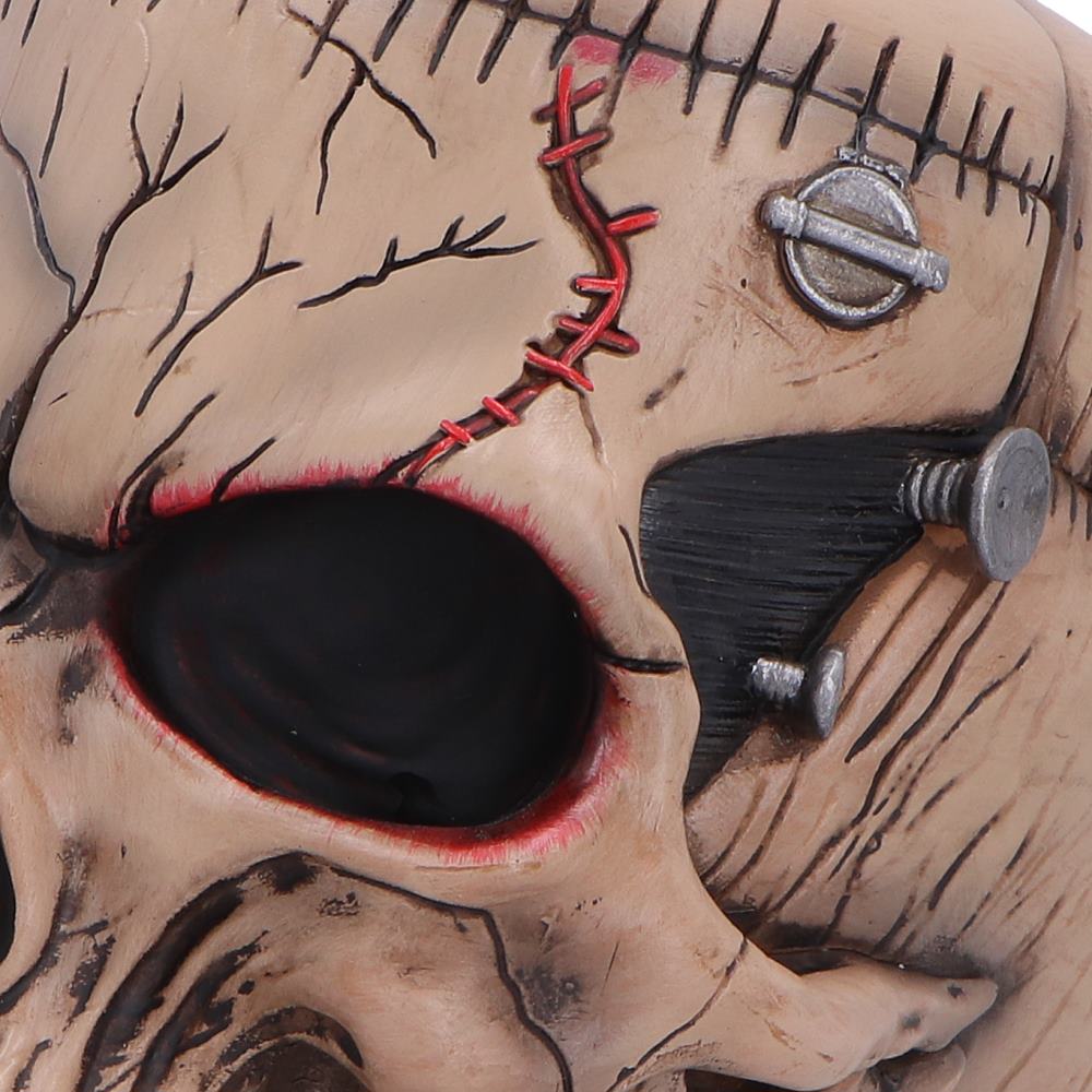 Gothic monster skull resin figurine
