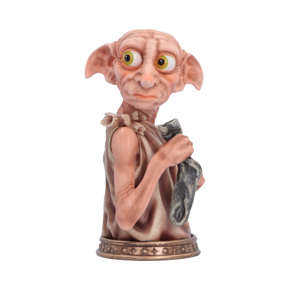 Harry Potter Dobby Bust showing the beloved house-elf holding his iconic sock