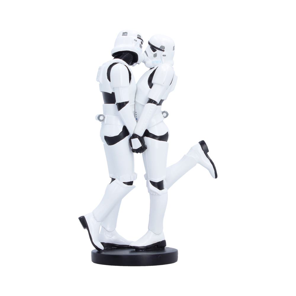 Stormtrooper First Kiss showing one character kicking out their back leg