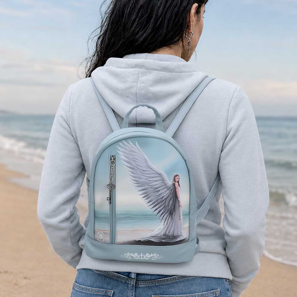 Spirit Guide Backpack by Anne Stokes displayed as a fantasy accessory