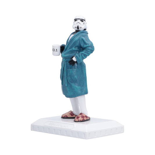 Side view of hand-painted Original Stormtrooper Off Duty resin figurine
