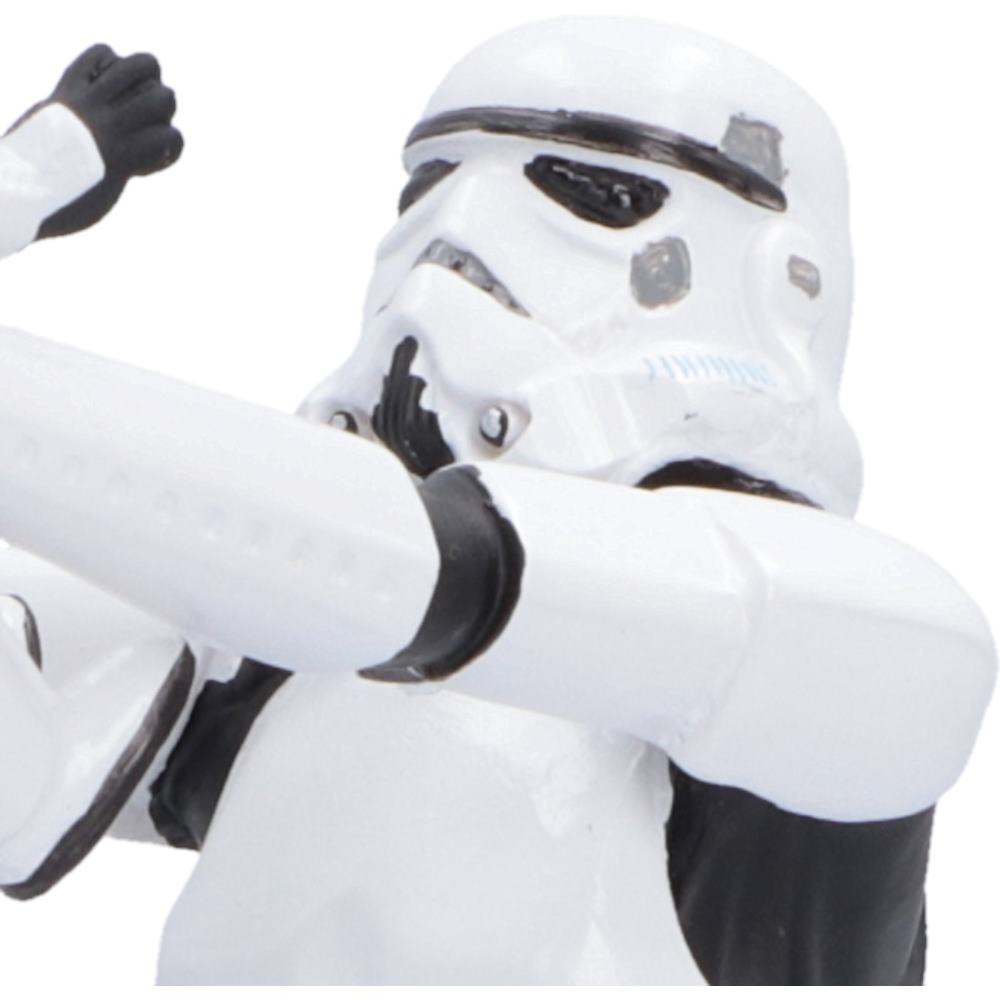 A close-up of hand-painted Original Stormtrooper Who's the Daddy? character detail