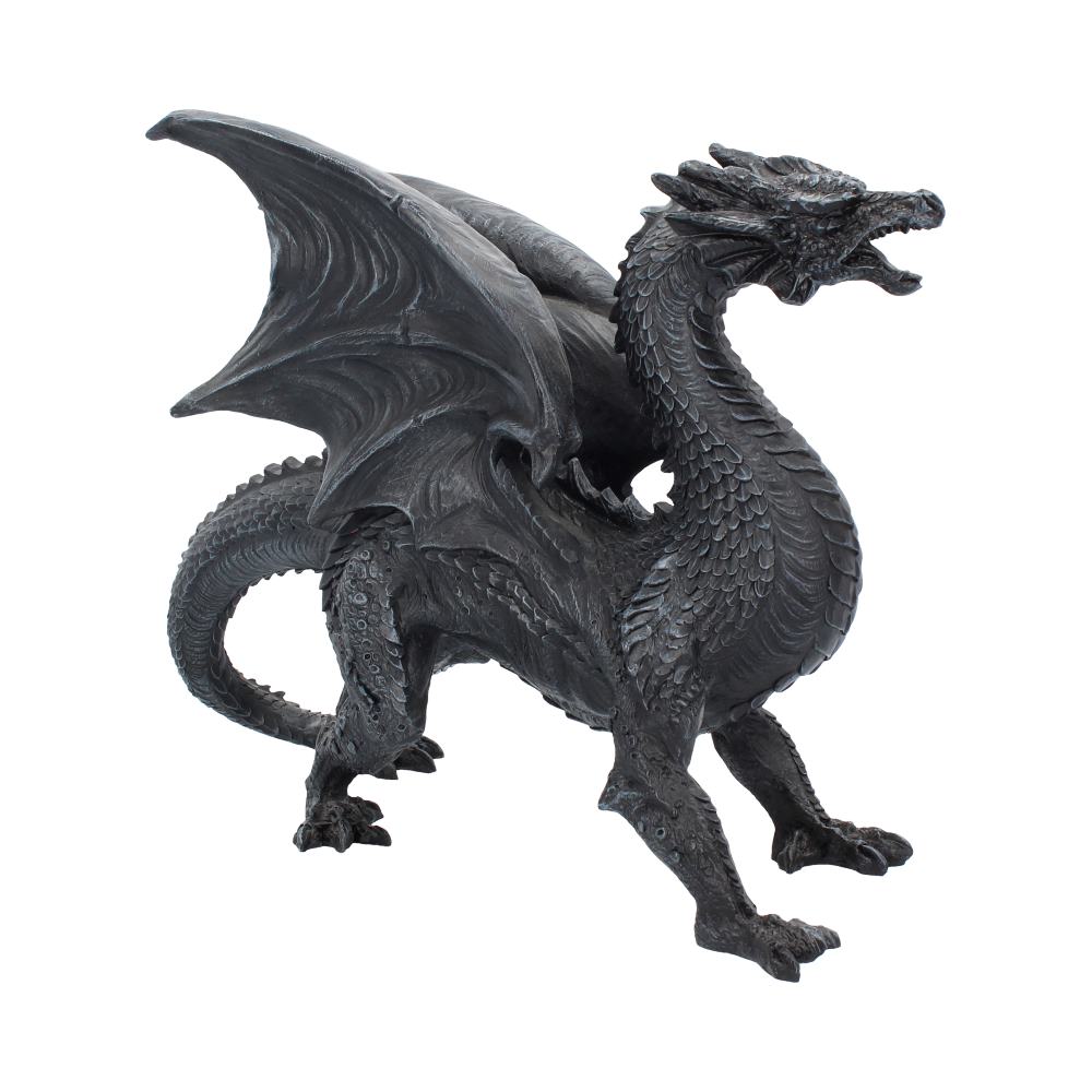 Gothic black dragon statue