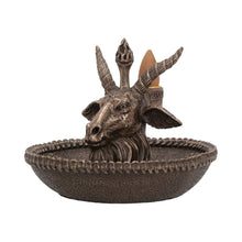Load image into Gallery viewer, Baphomet&#39;s Wealth Backflow Incense Burner 13cm
