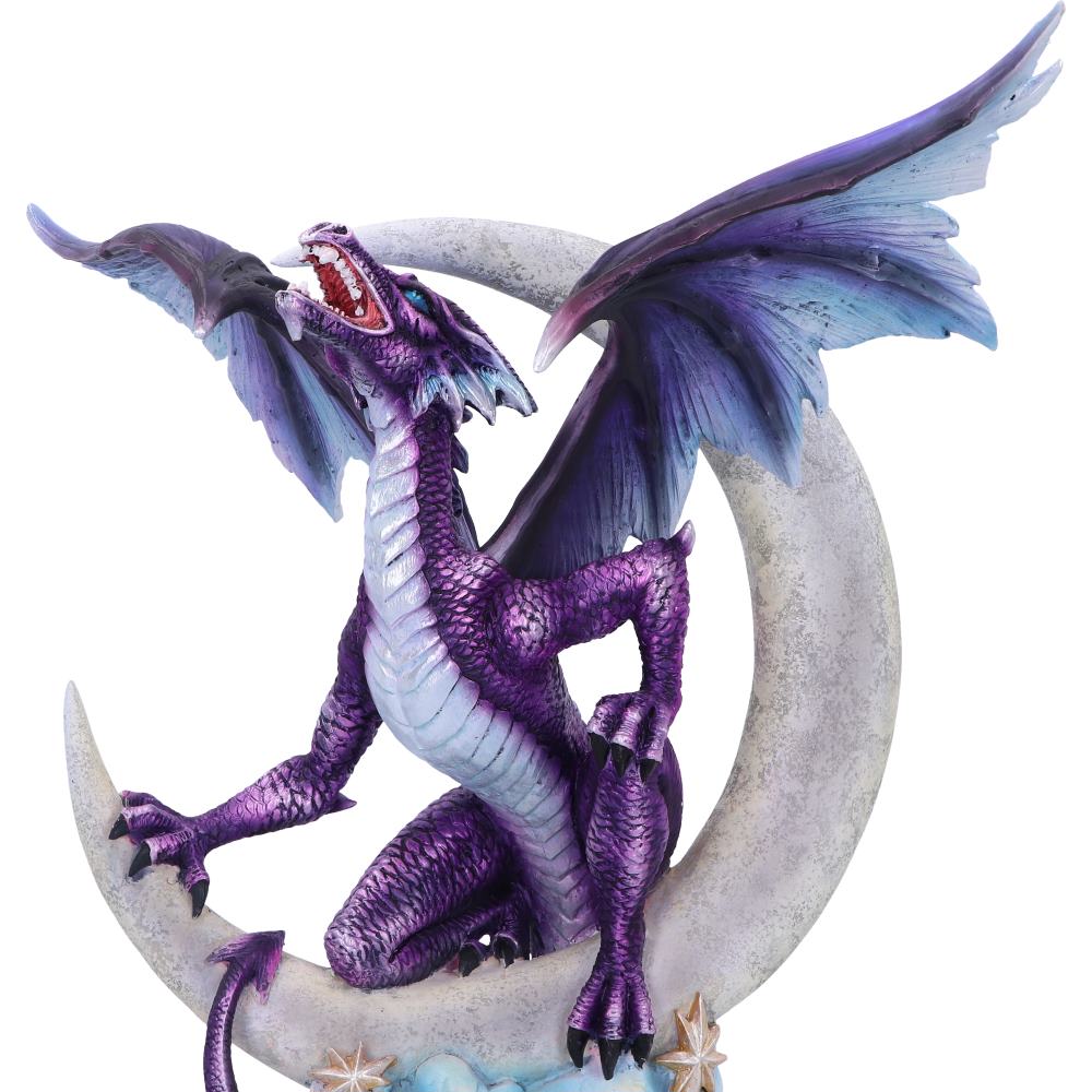 Fantasy dragon moon ornament