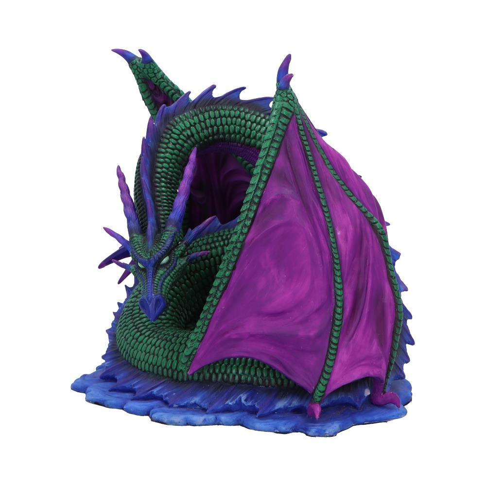 Side view of hand-painted Nephtali dragon resin collectible figurine