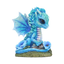 Load image into Gallery viewer, Blue Poppy Flower Dragon 11cm

