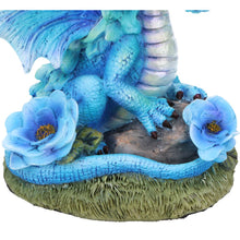 Load image into Gallery viewer, Blue Poppy Flower Dragon 11cm

