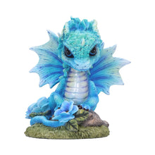 Load image into Gallery viewer, Blue Poppy Flower Dragon 11cm
