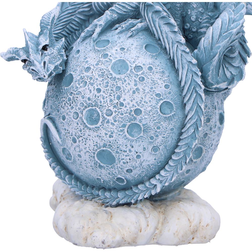 Hand-painted white moon dragon ornament