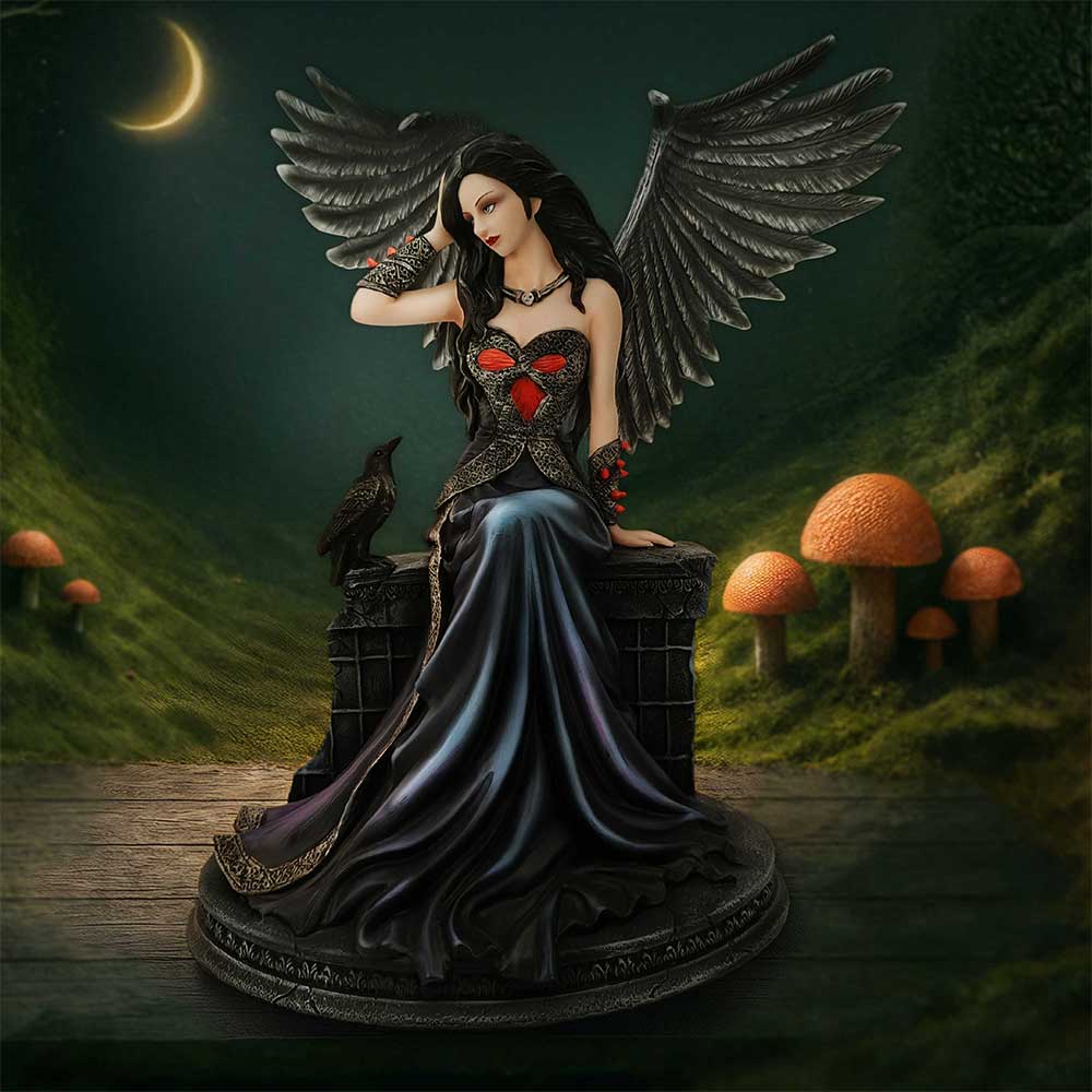 Ravynne gothic fairy figurine with branded gift box