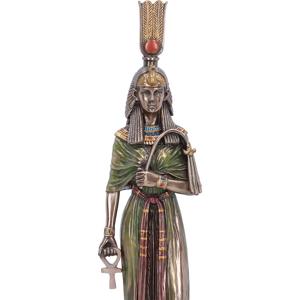 Queen Nefertari figurine close-up showing intricate sculpted details