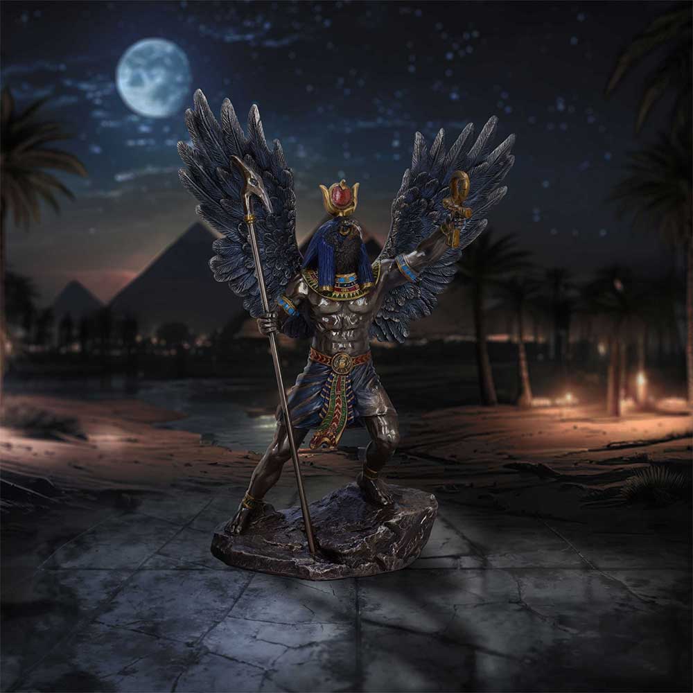 Ra God statue displayed as mythology home decor piece