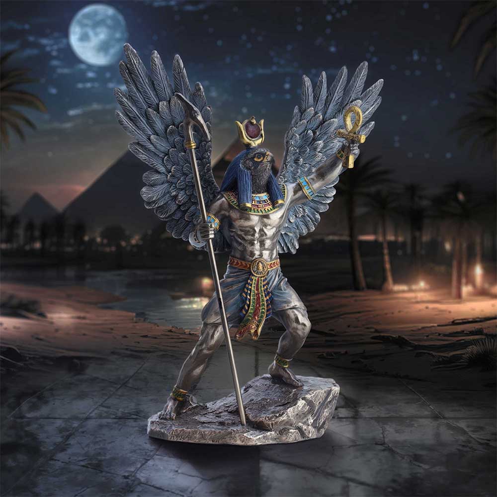Ra God of the Sun figurine 26.2cm Egyptian statue display piece