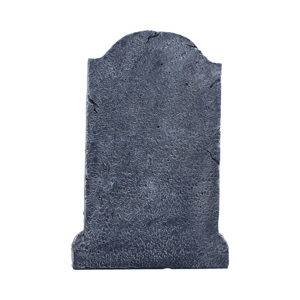 Hand-painted gothic gravestone with aged stone effect