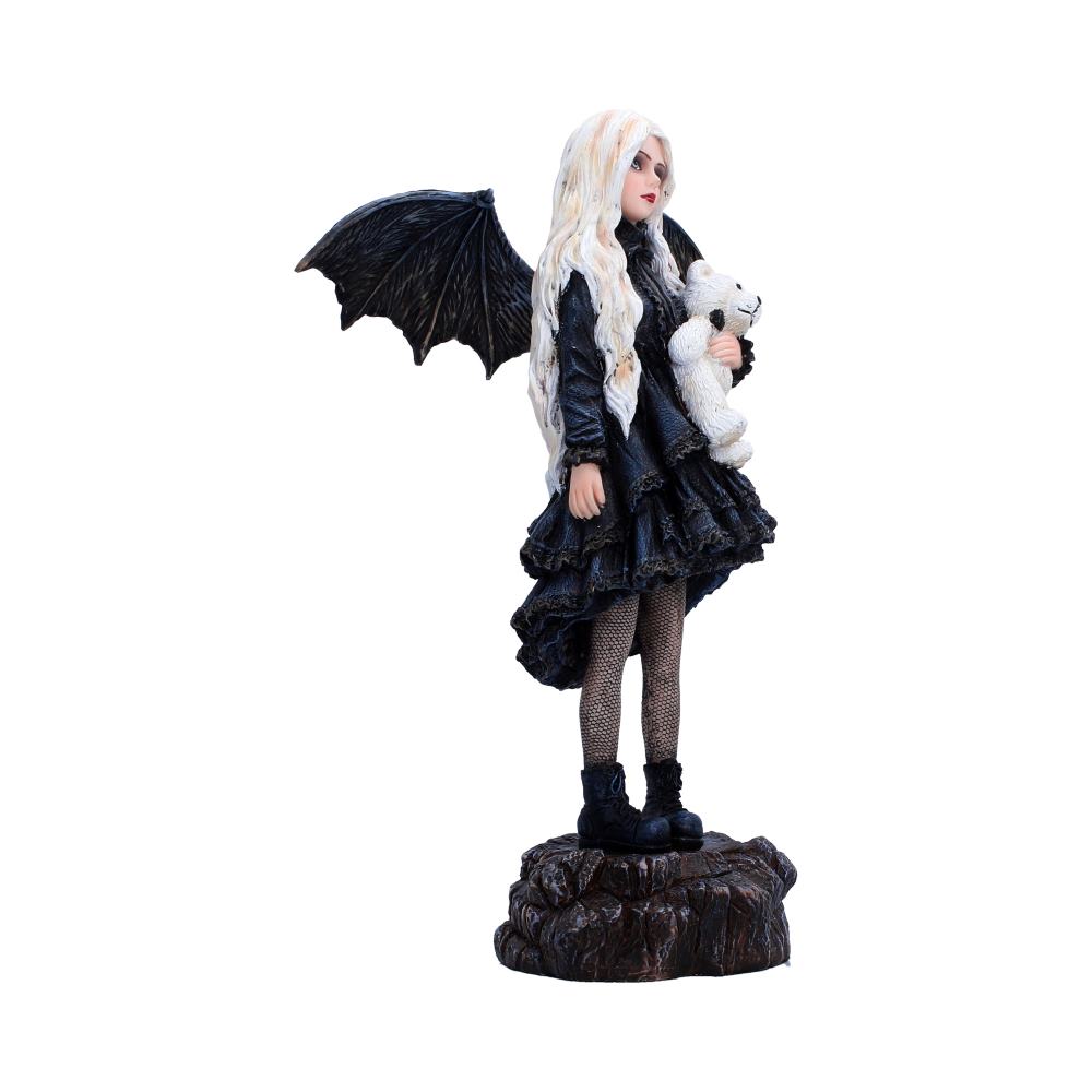 Dark fairy ornament with blonde hair and wings