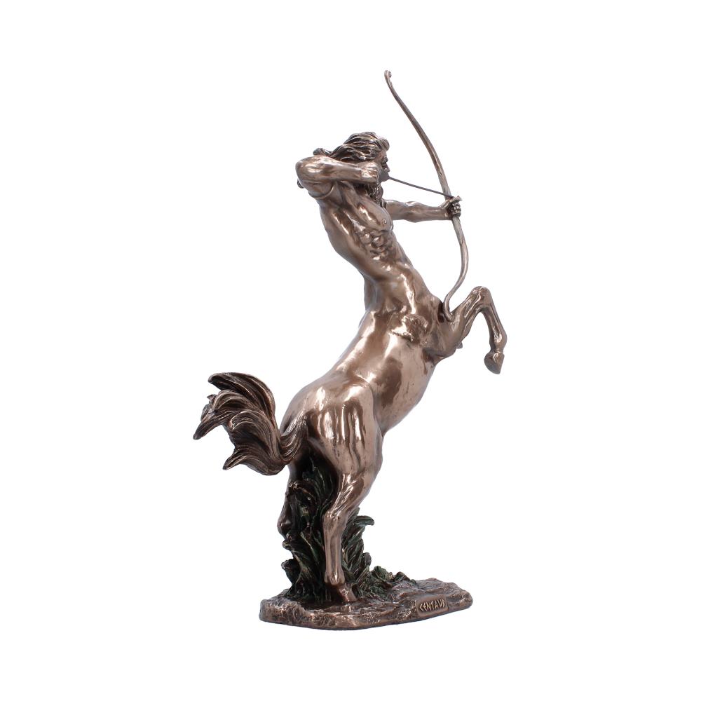 Side view of Centaur figurine rearing on hind legs