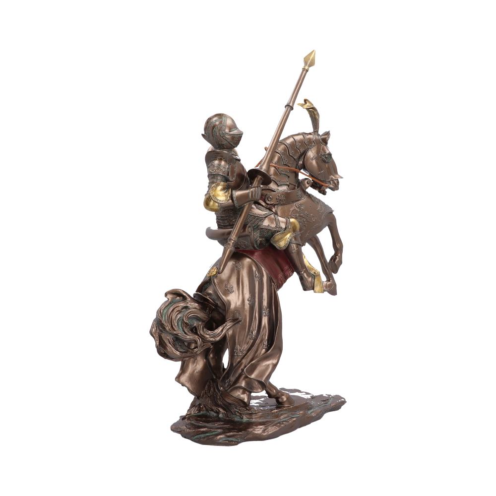 Side view of Knight’s Charge showing the rearing horse and mounted knight