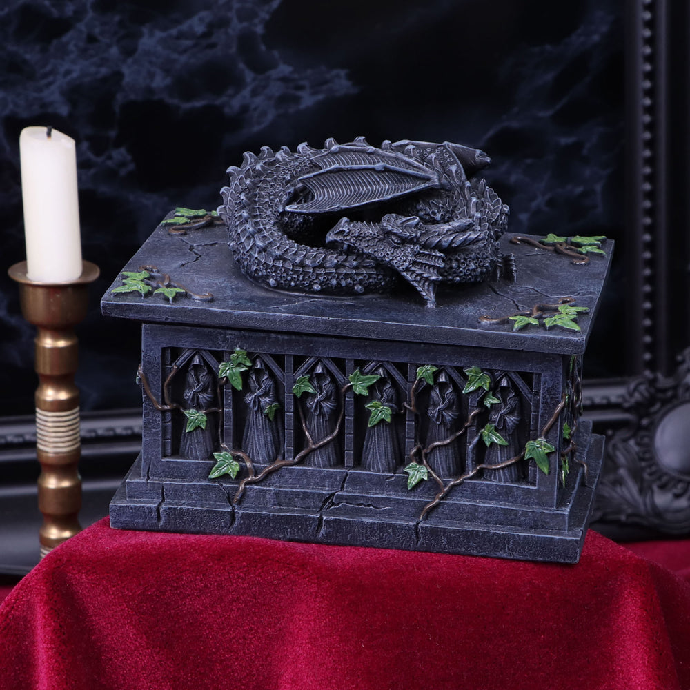 Dragon Tarot Card Box 18cm on display