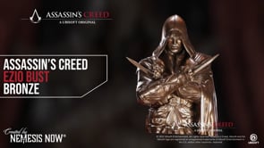 Assassin's Creed Ezio Bust Box Bronze video showing detailed sculpting and hidden compartment